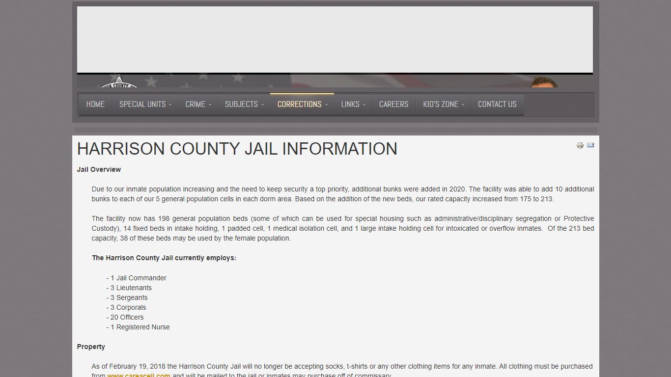Harrison County Indiana Jail Information - hcsdin.net